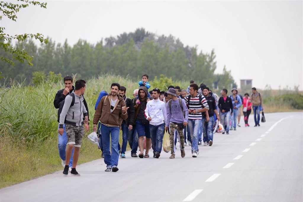 Note well that in this picture there are even less women and children than in the last image.